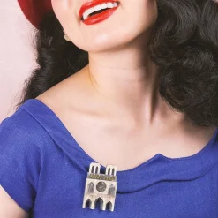 Our Lady Of Paris Brooch