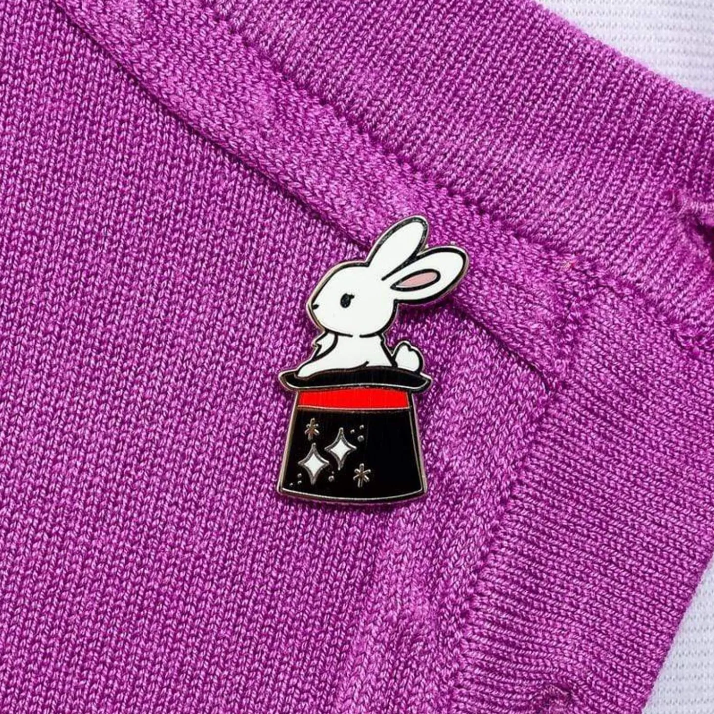 Out Of A Hat Enamel Pin