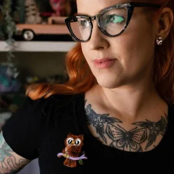 Owl Eyes On You Brooch