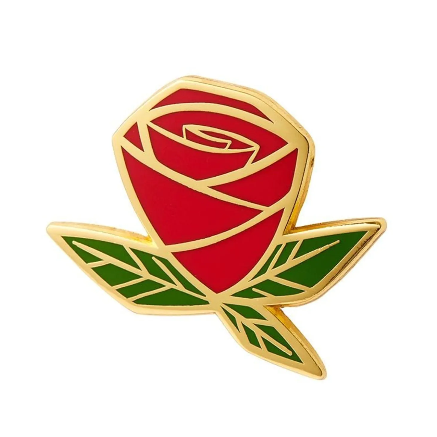 Painted Rose Enamel Pin