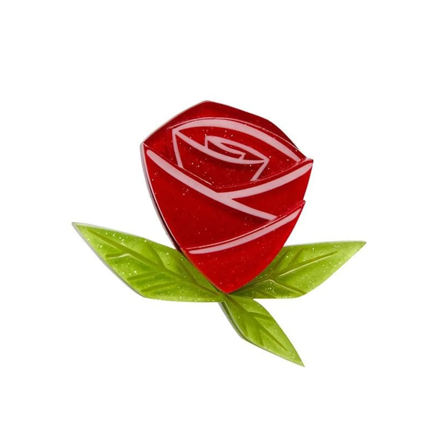 Painted Rose Mini Brooch