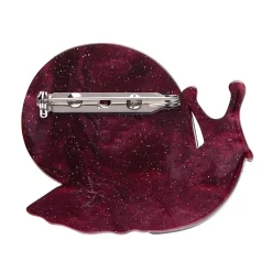 Painted Shell Brooch