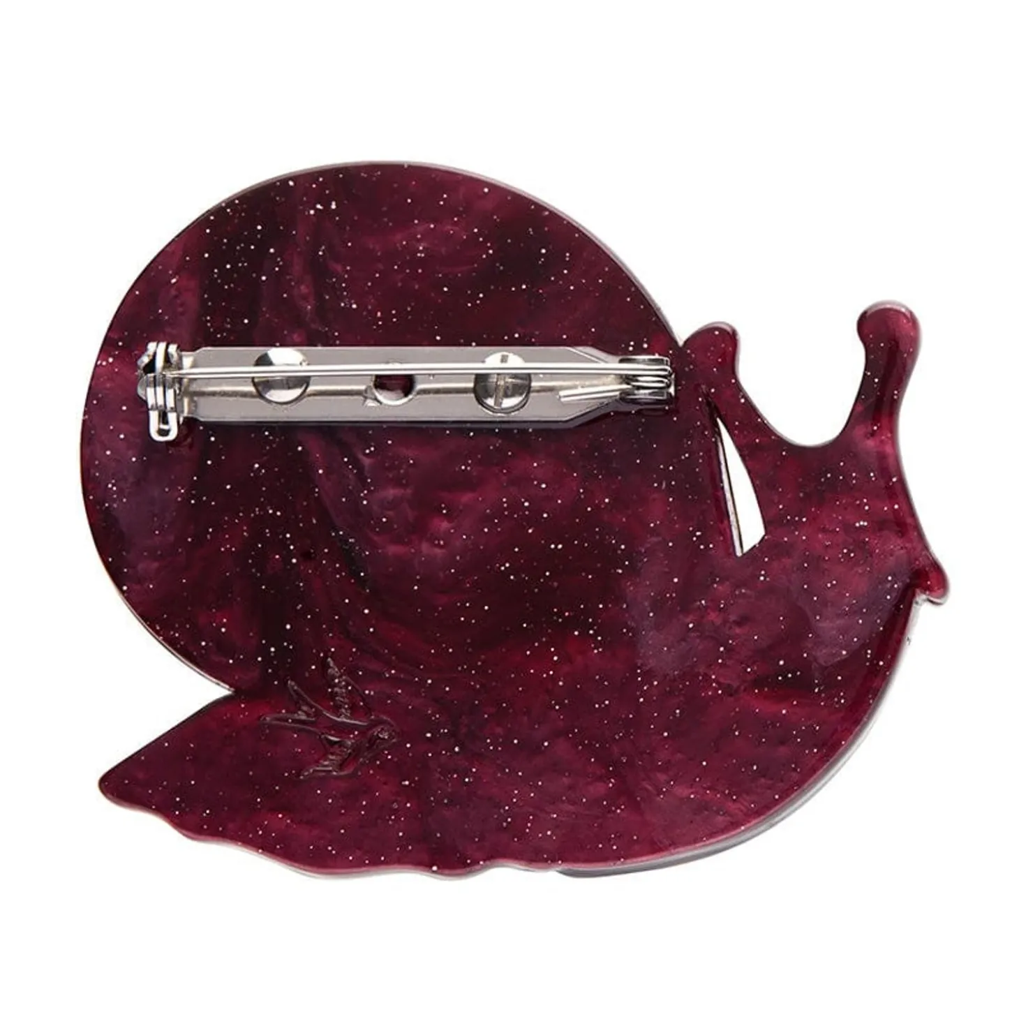 Painted Shell Brooch