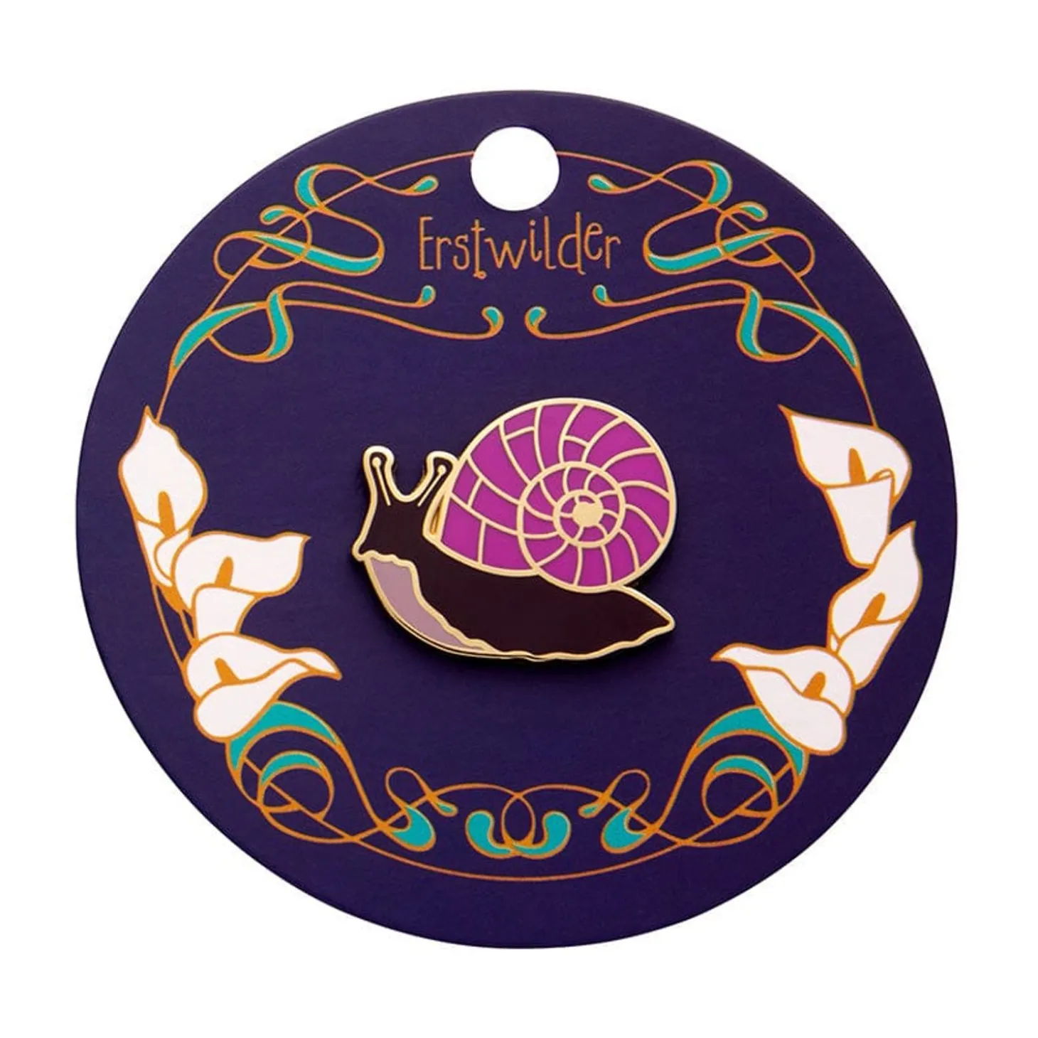 Painted Shell Enamel Pin
