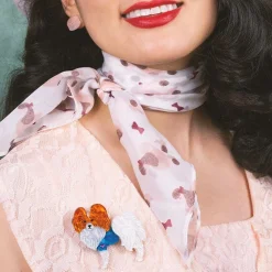Papillon En Bleu Brooch