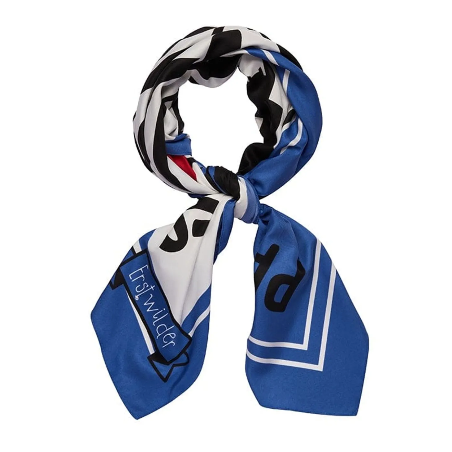 Paris Skyline Square Scarf - Blue