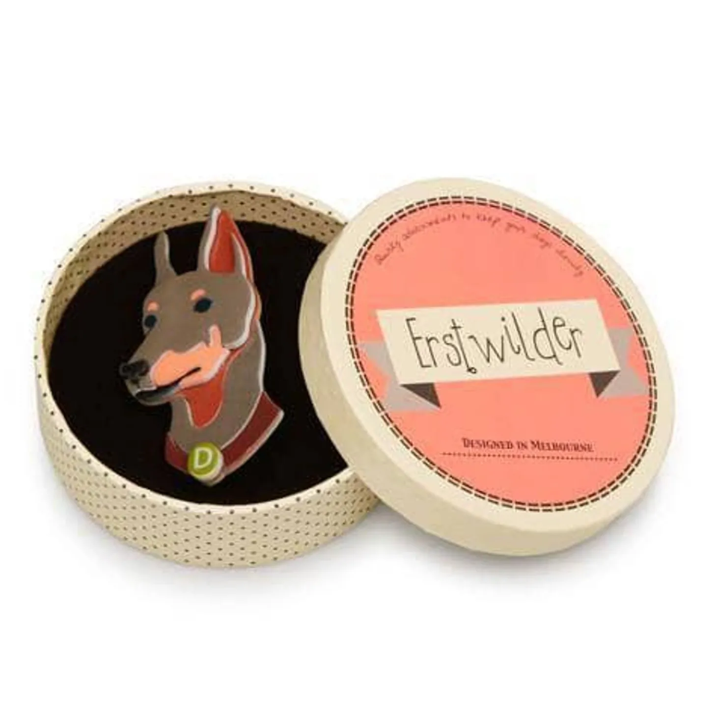 Patrick Pinscher Dog Brooch