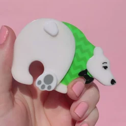 Paulo The Polar Bear Brooch
