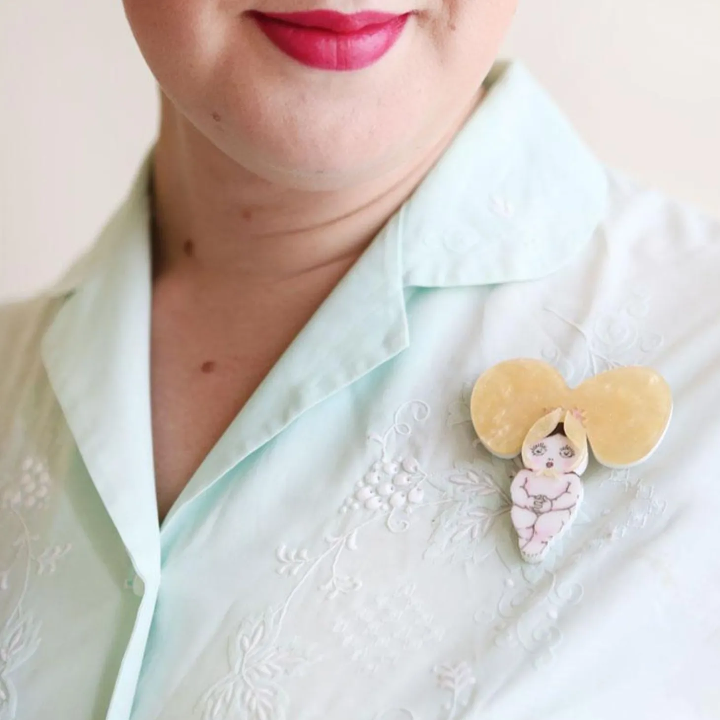 Peababy Brooch