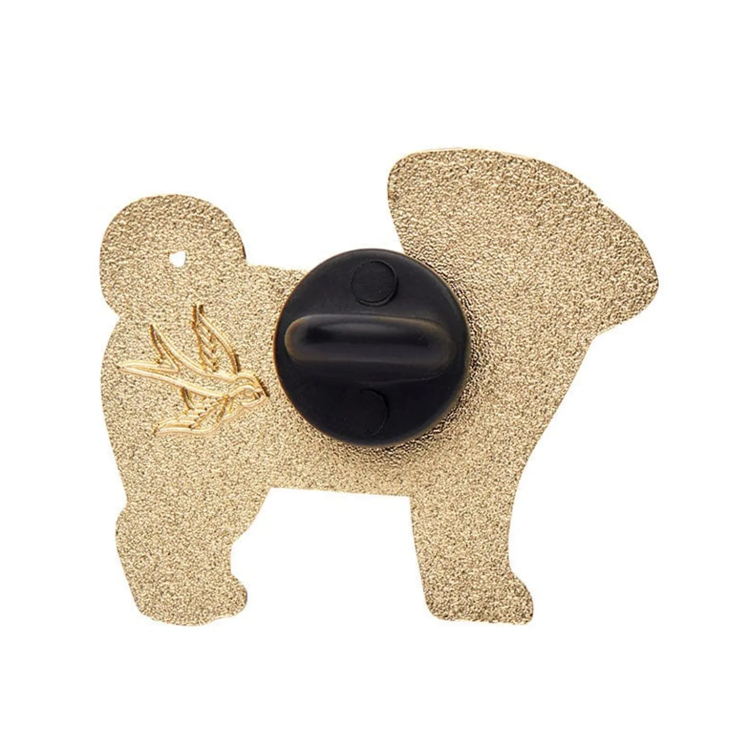 Pebbles The Progressive Pug Enamel Pin