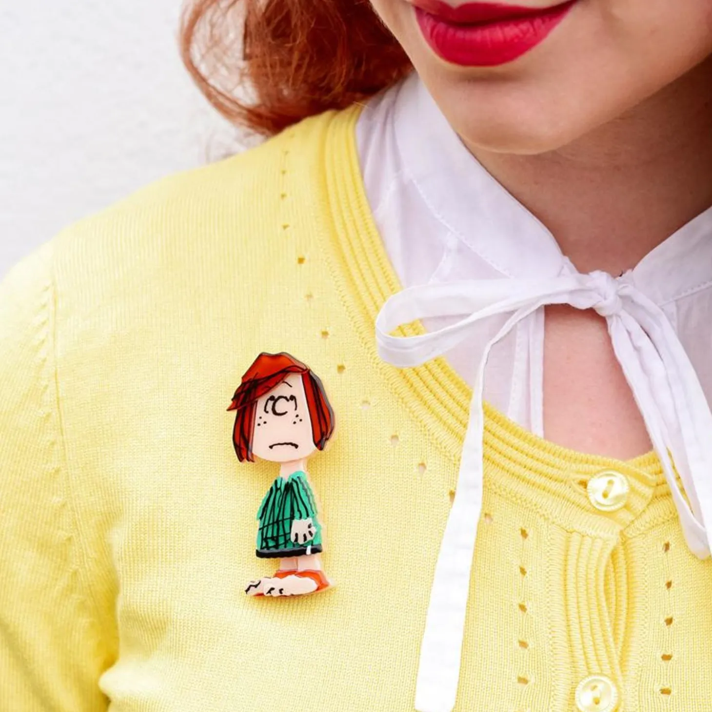 Peppermint Patty Brooch