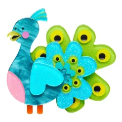 Percy The Peacock Brooch