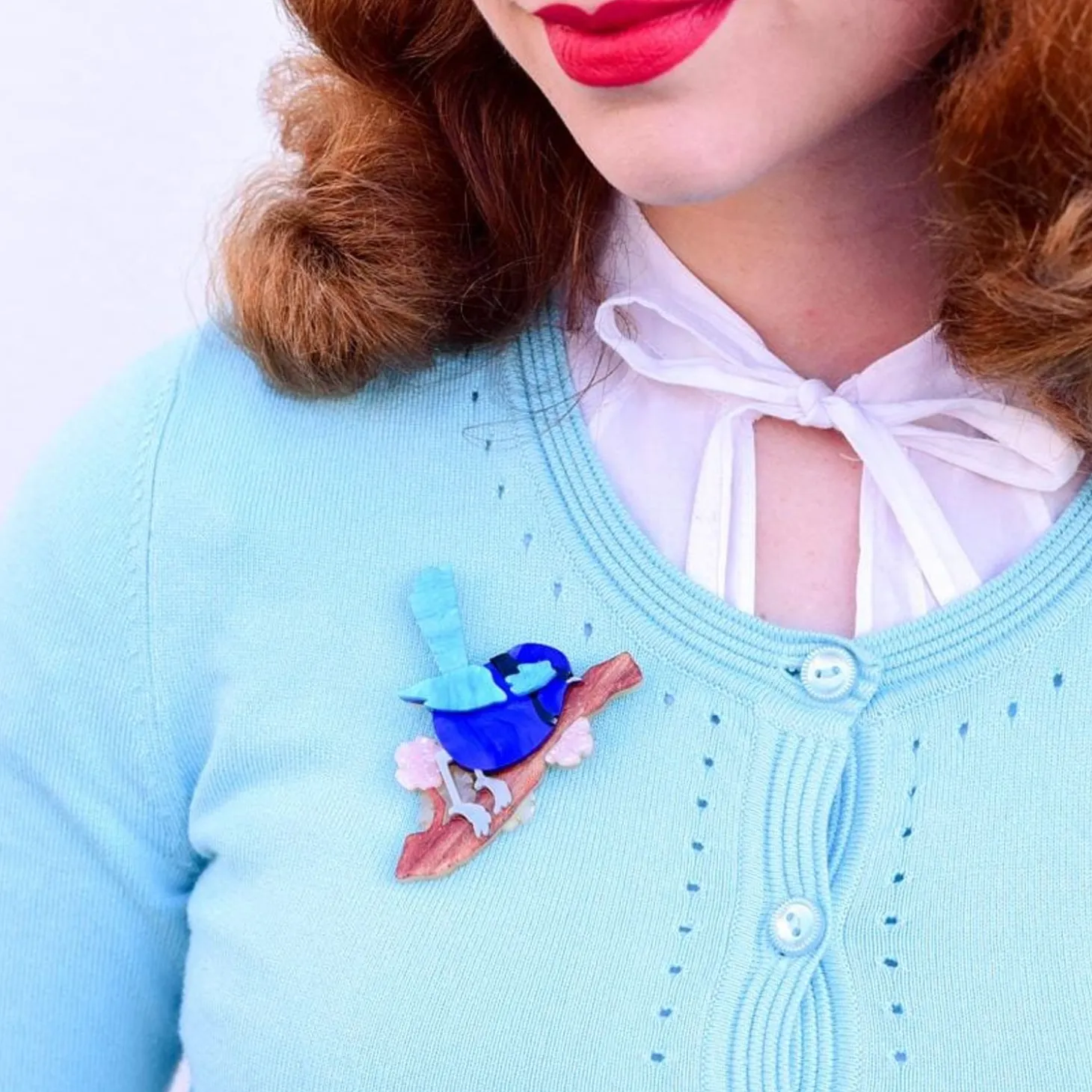 Phoebe The Fairy Wren Brooch