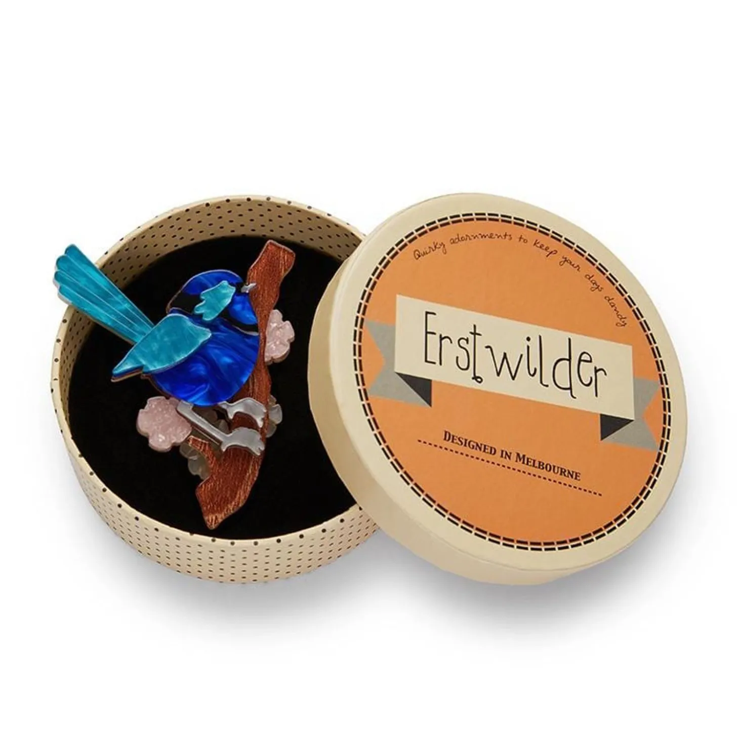 Phoebe The Fairy Wren Brooch