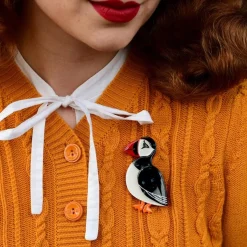 Piccolo Puffin Brooch
