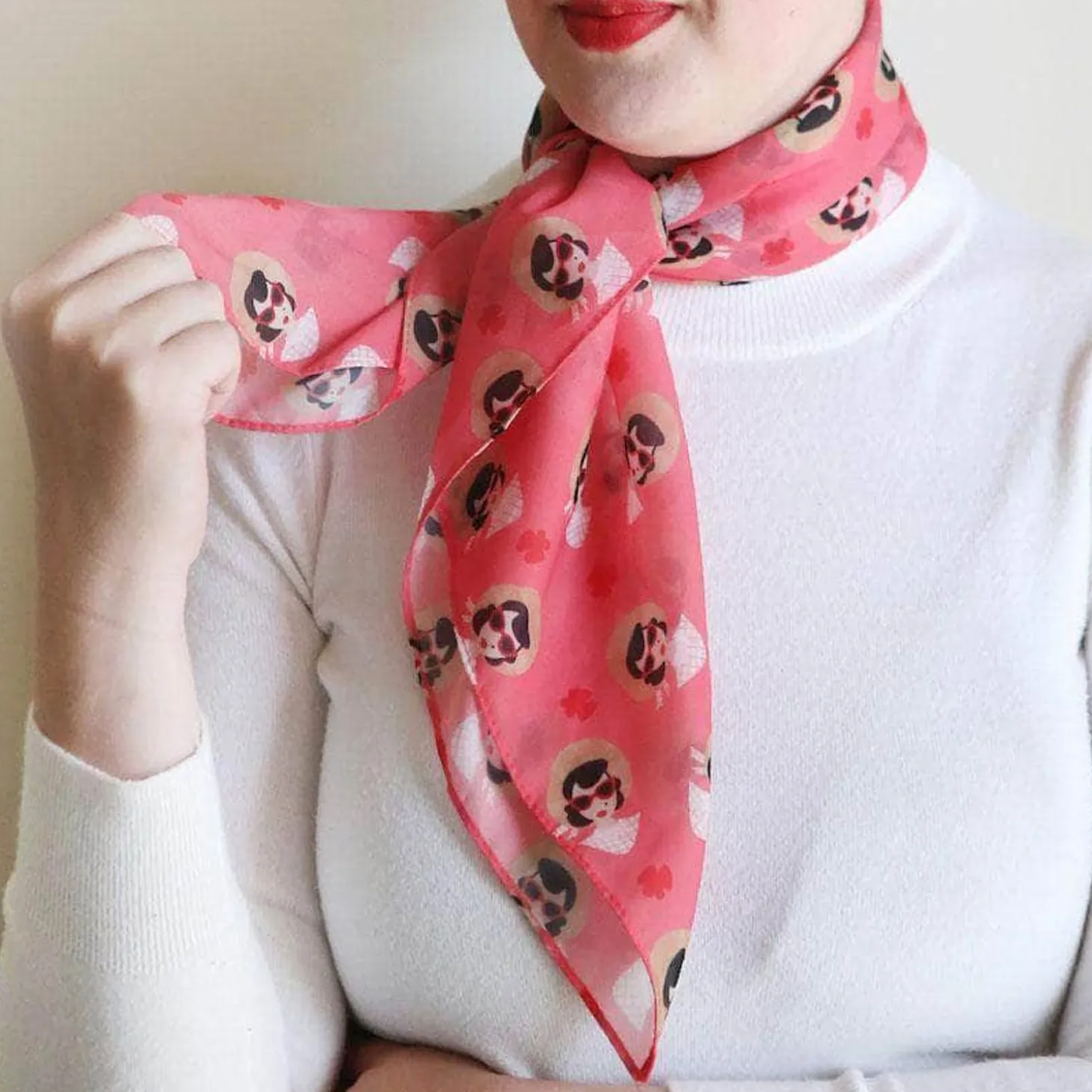 Picnic Portrait Head Scarf