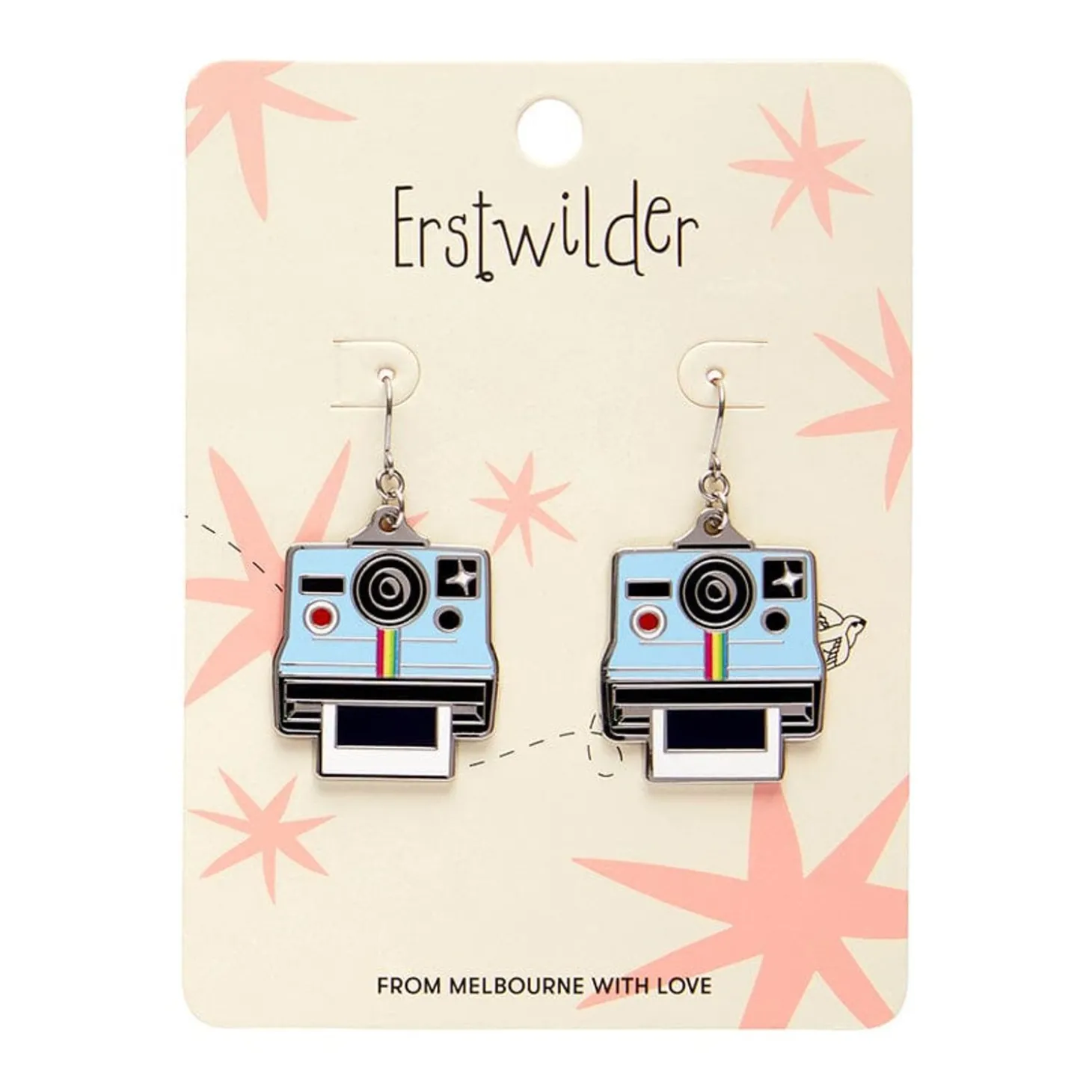 Picture Of Us Enamel Drop Earrings