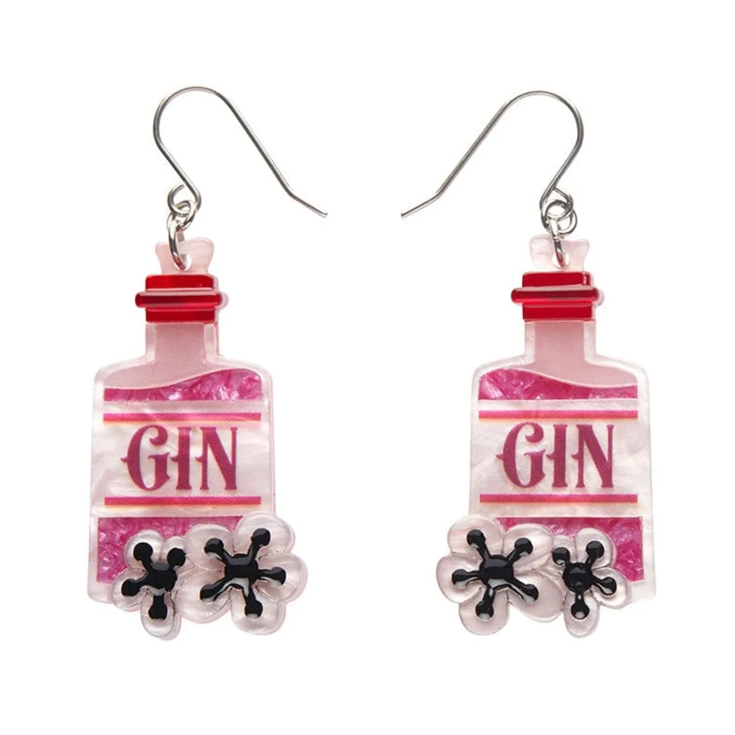 Pink Gin Party Drop Earrings