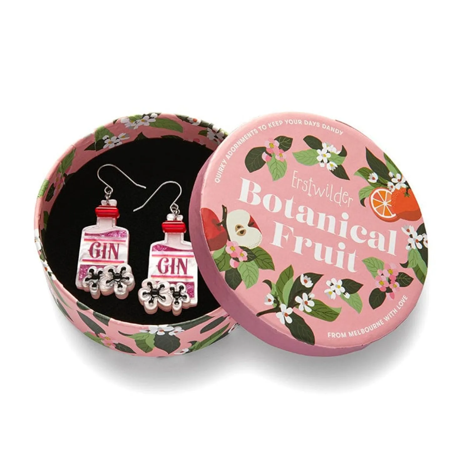 Pink Gin Party Drop Earrings