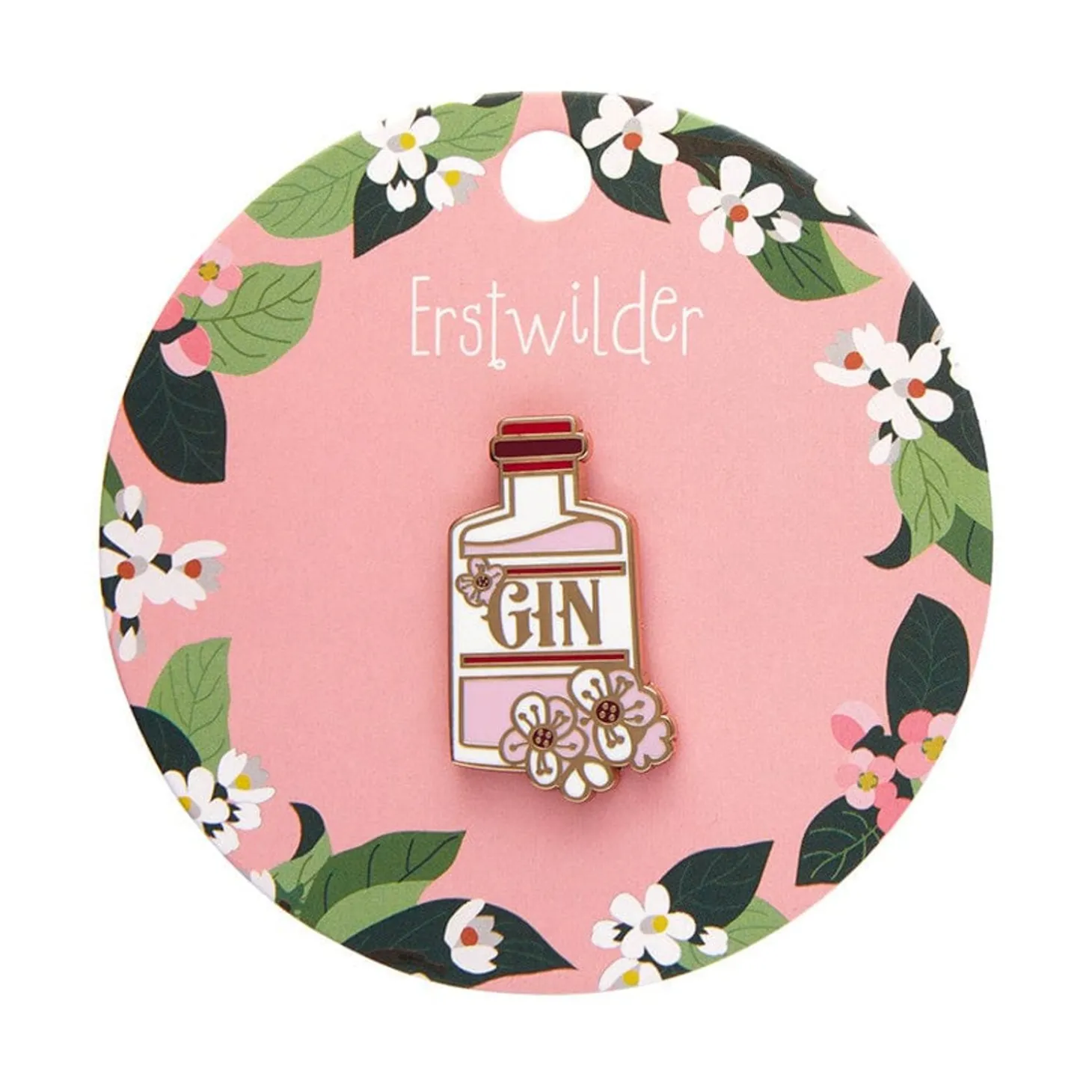 Pink Gin Party Enamel Pin