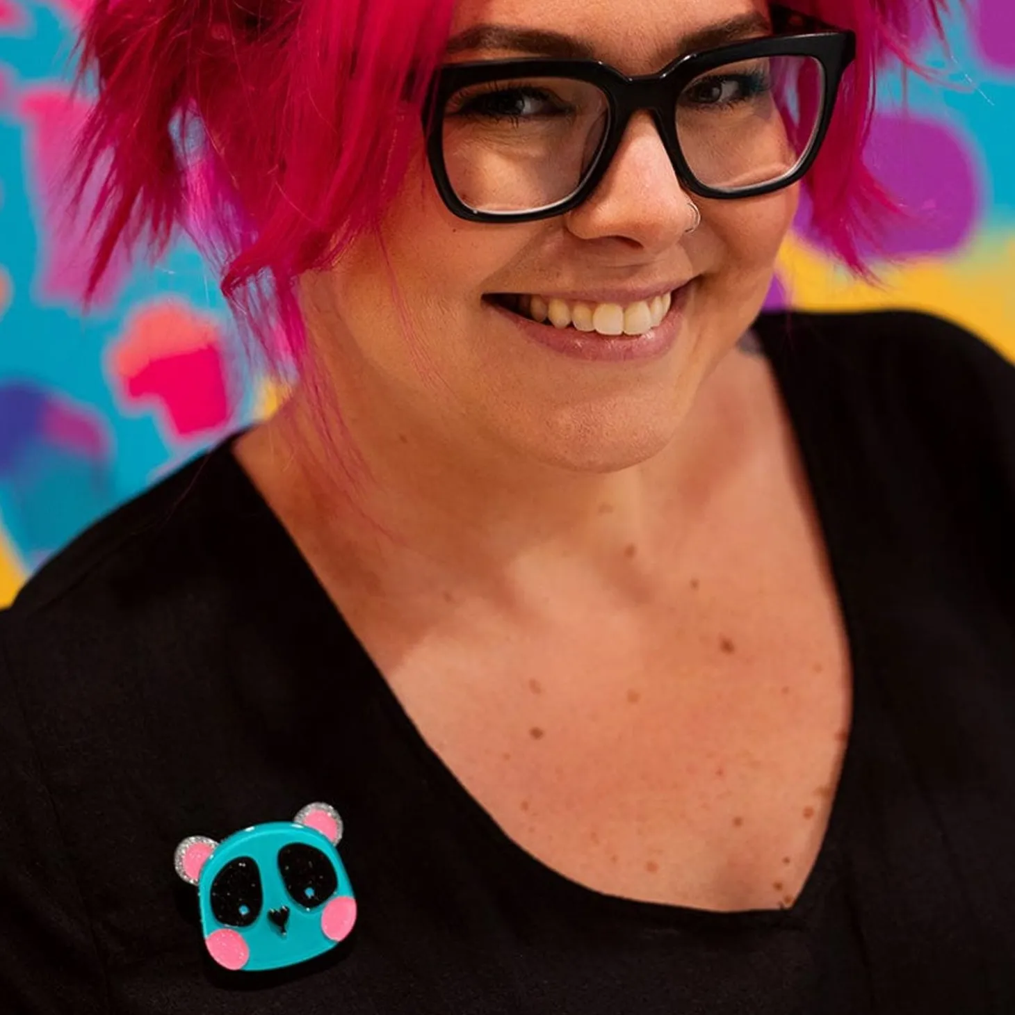 Pippa The Panda Brooch