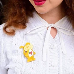 Playful Heart Monkey Brooch