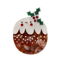 Plum Puddie Brooch