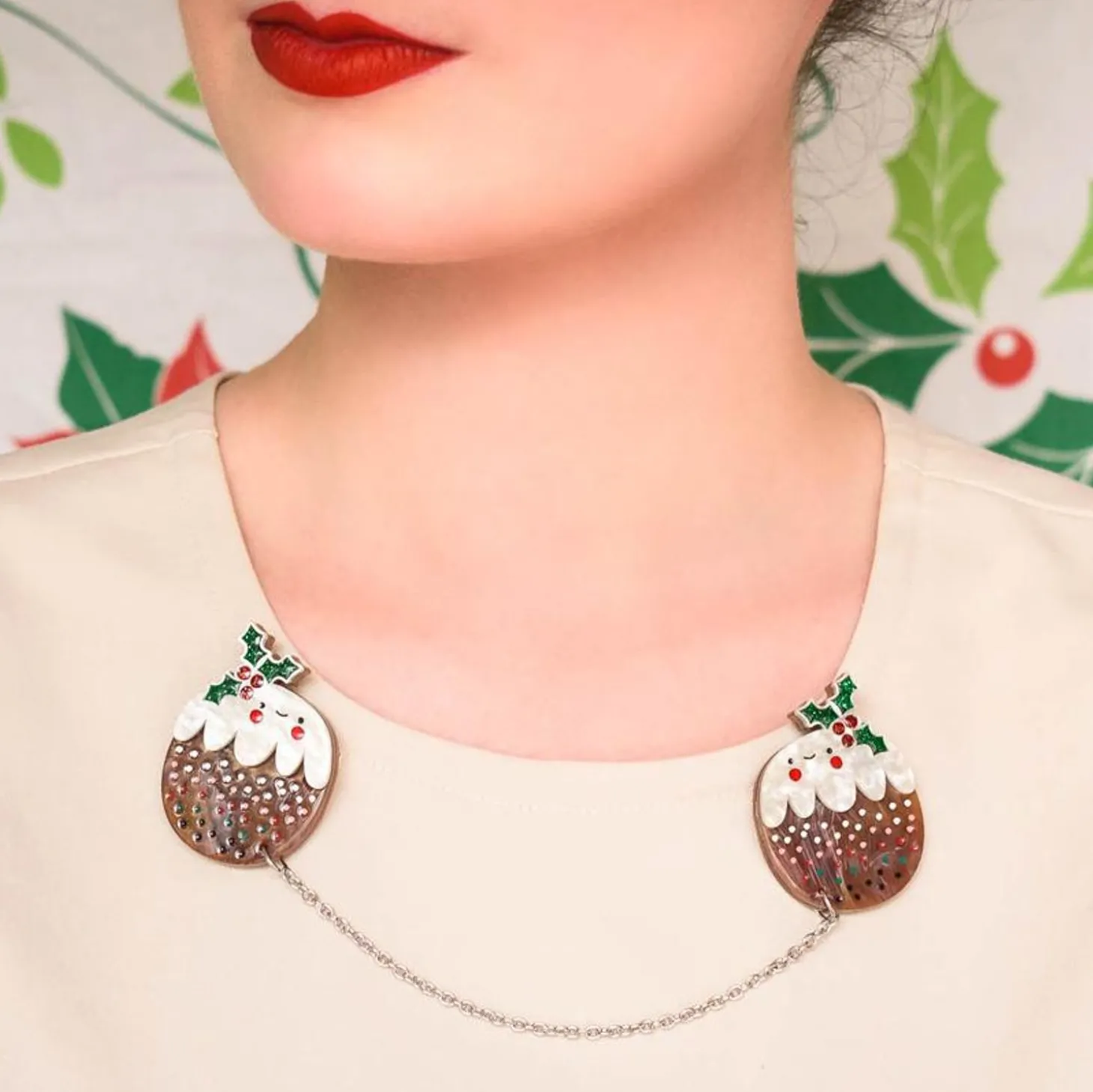 Plum Puddie Cardigan Clips