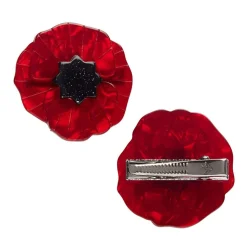 Poppy Field Hair Clips Set - 2 Piece