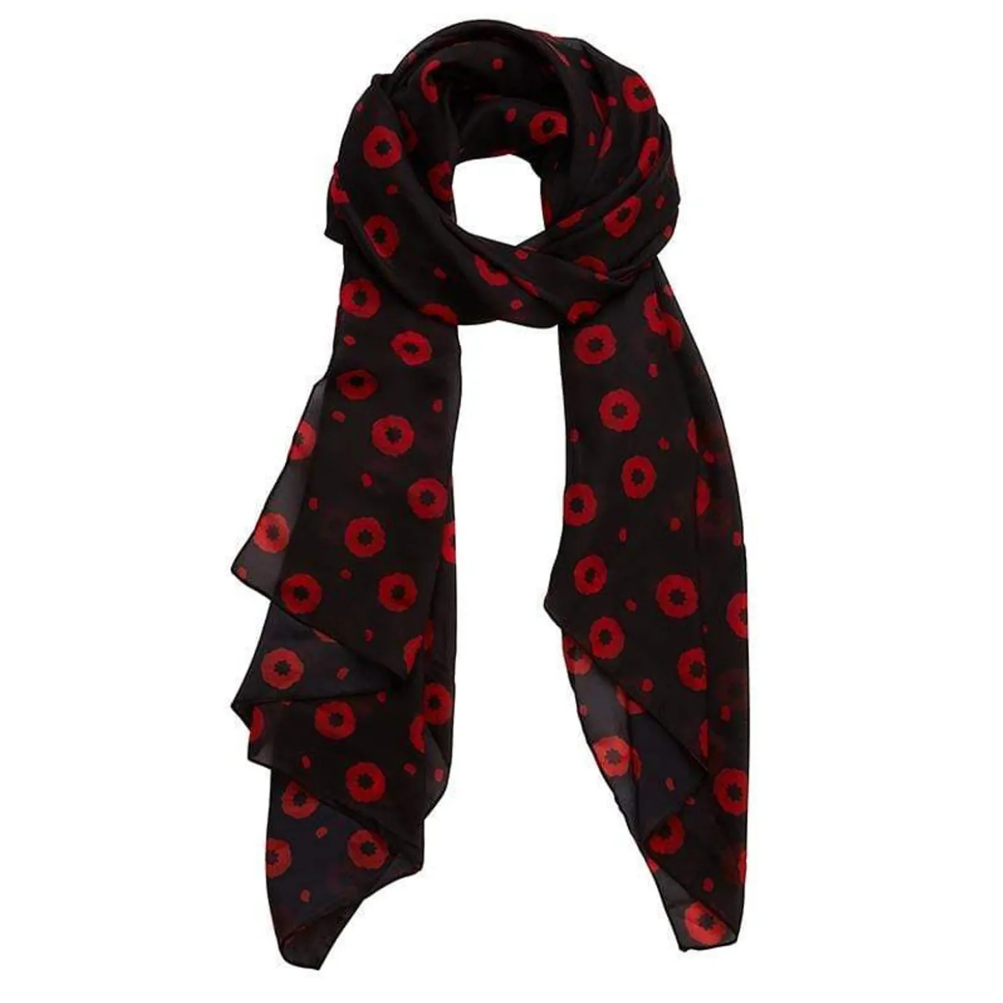 Poppy Field Large Neck Scarf