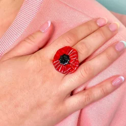Poppy Field Statement Ring