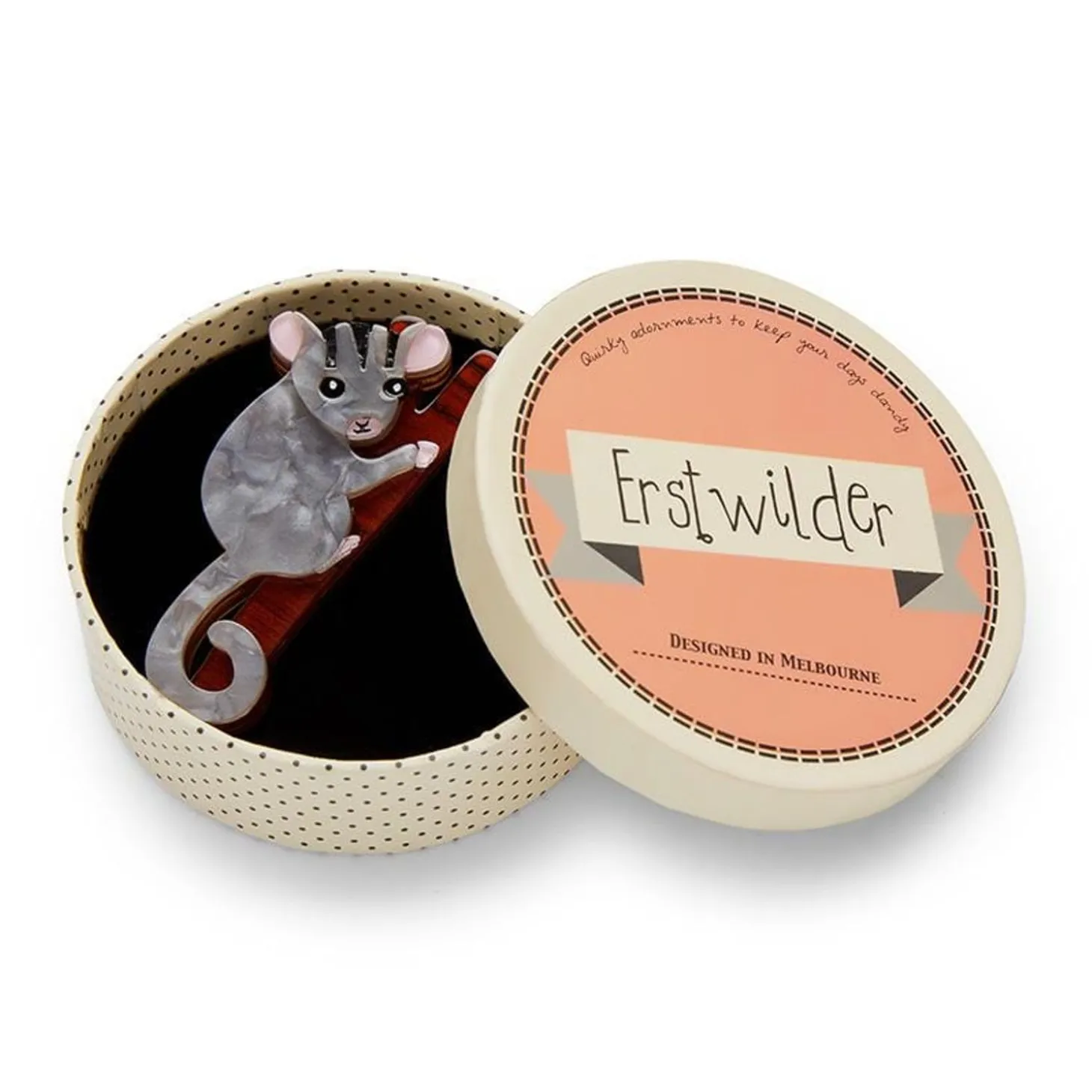 Possum At Play Brooch
