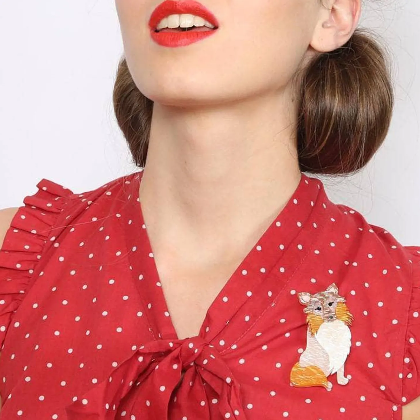 Precocious Pixie Dog Brooch