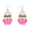 Pretty In Pom Poms Iris Drop Earrings