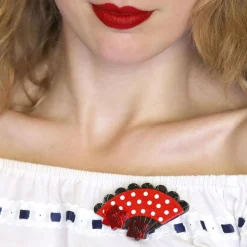Pretty Pericon Fan Brooch