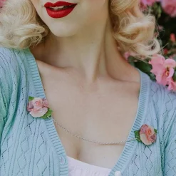 Prim Petals Cardigan Clips