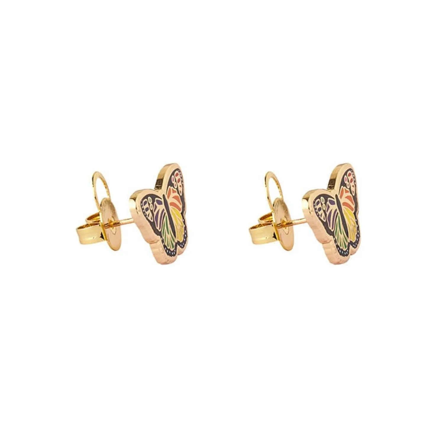Prince Of Pride Butterfly Enamel Earrings