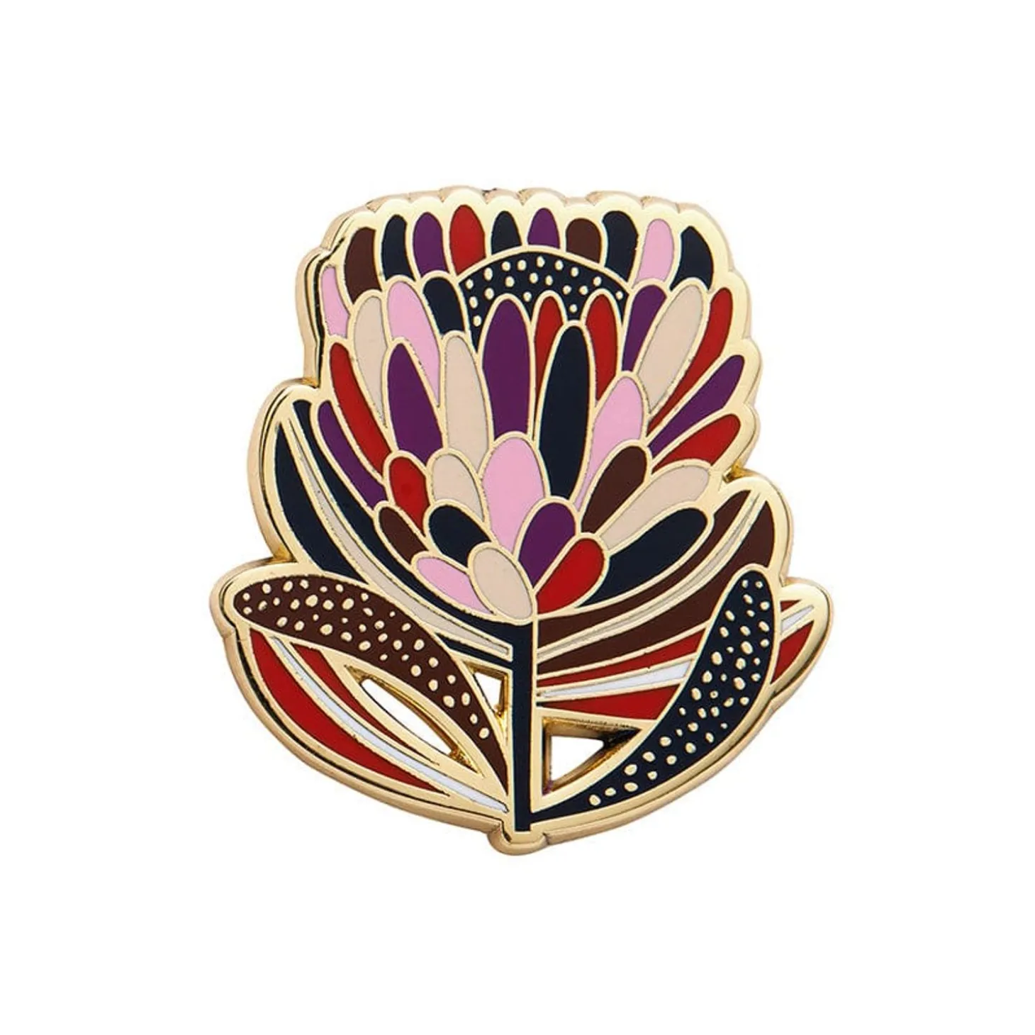 Protea In Bloom Enamel Pin