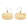 Pumpkin Magic Mirror Drop Earrings - Gold