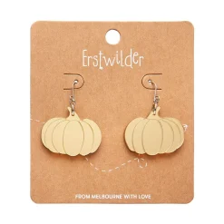 Pumpkin Mirror Drop Earrings - Gold