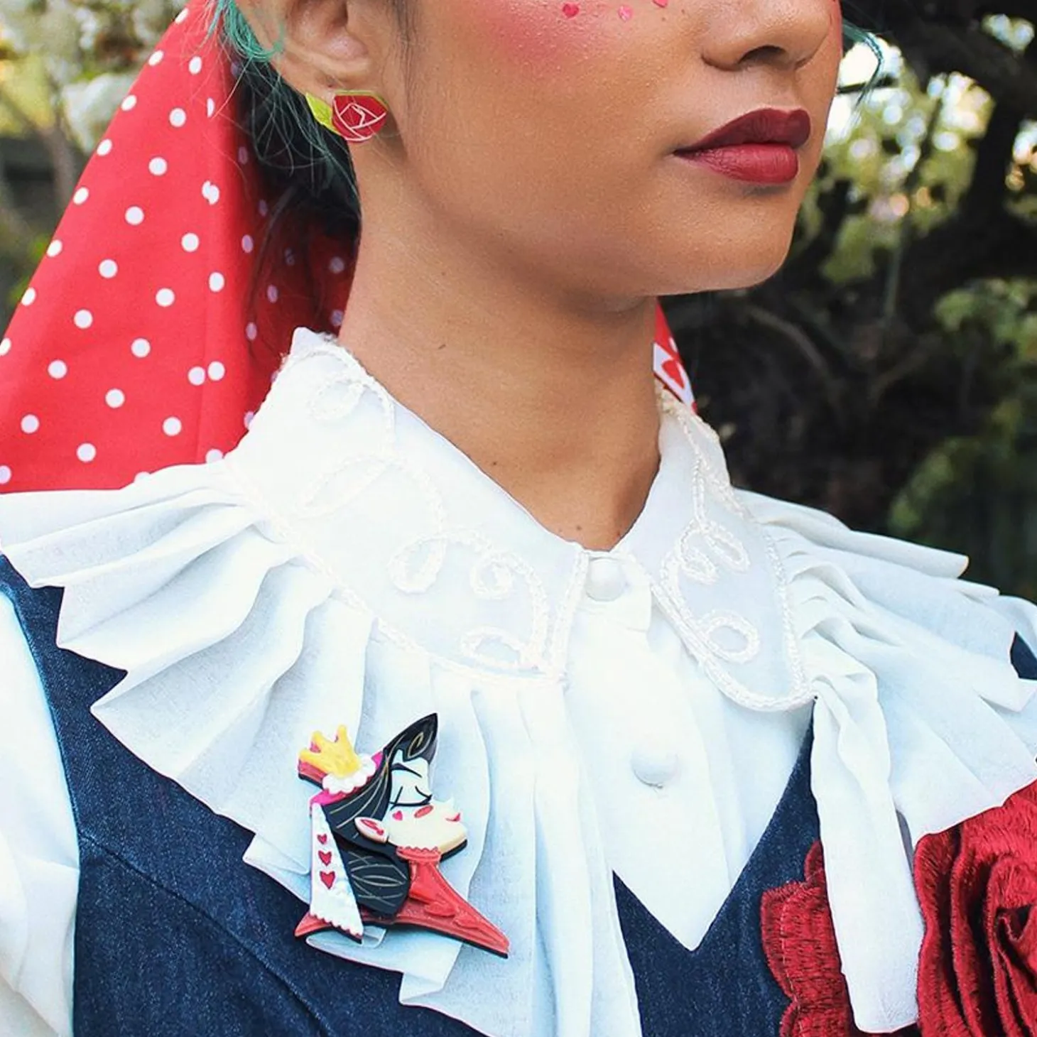 Queen Of Hearts Brooch