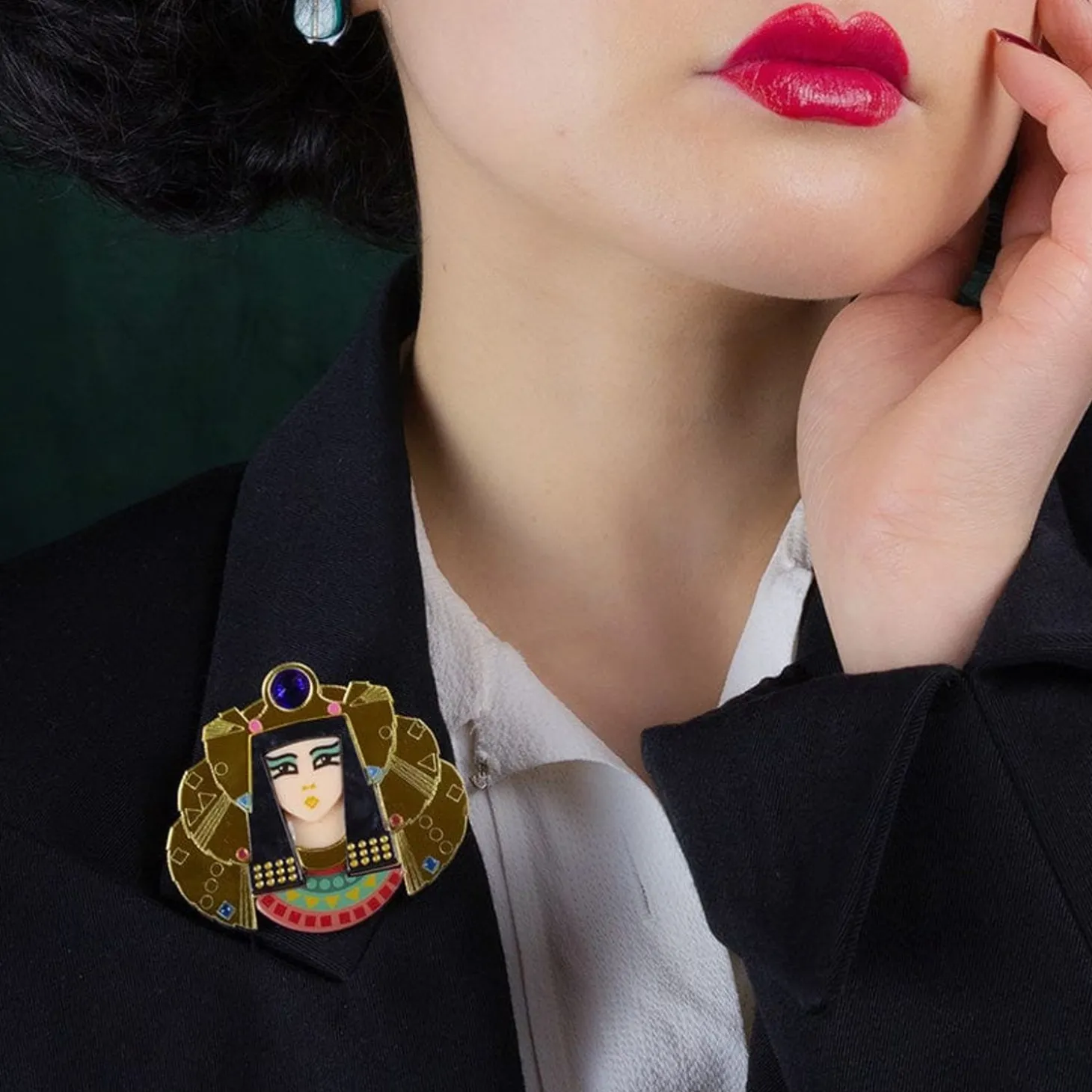 Queen Of The Nile Cleopatra Brooch