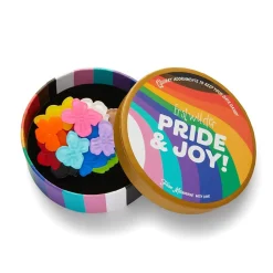 Rainbow Heartfelt Hydrangea Brooch