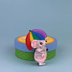 Rainbow Rain Brooch
