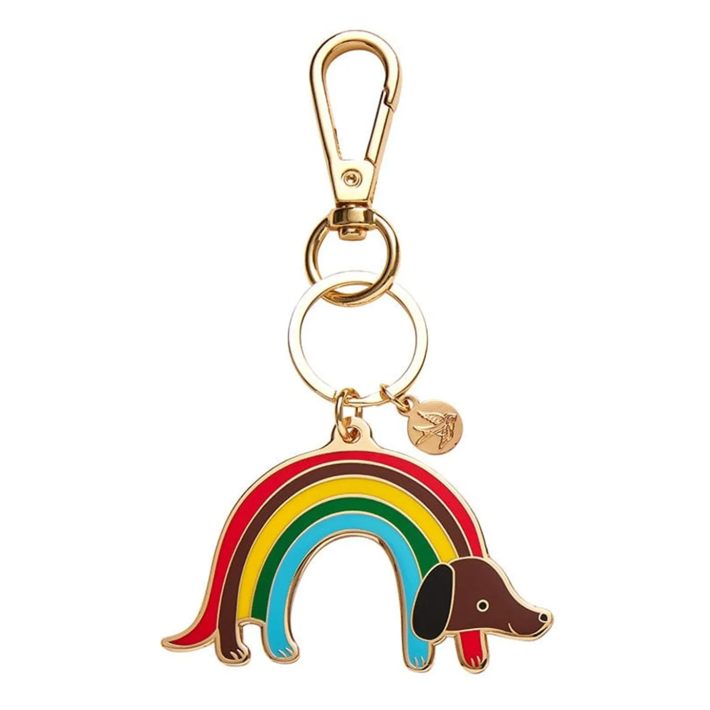 Rainbow Ruff Key Ring