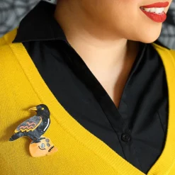 Raven Mad Brooch