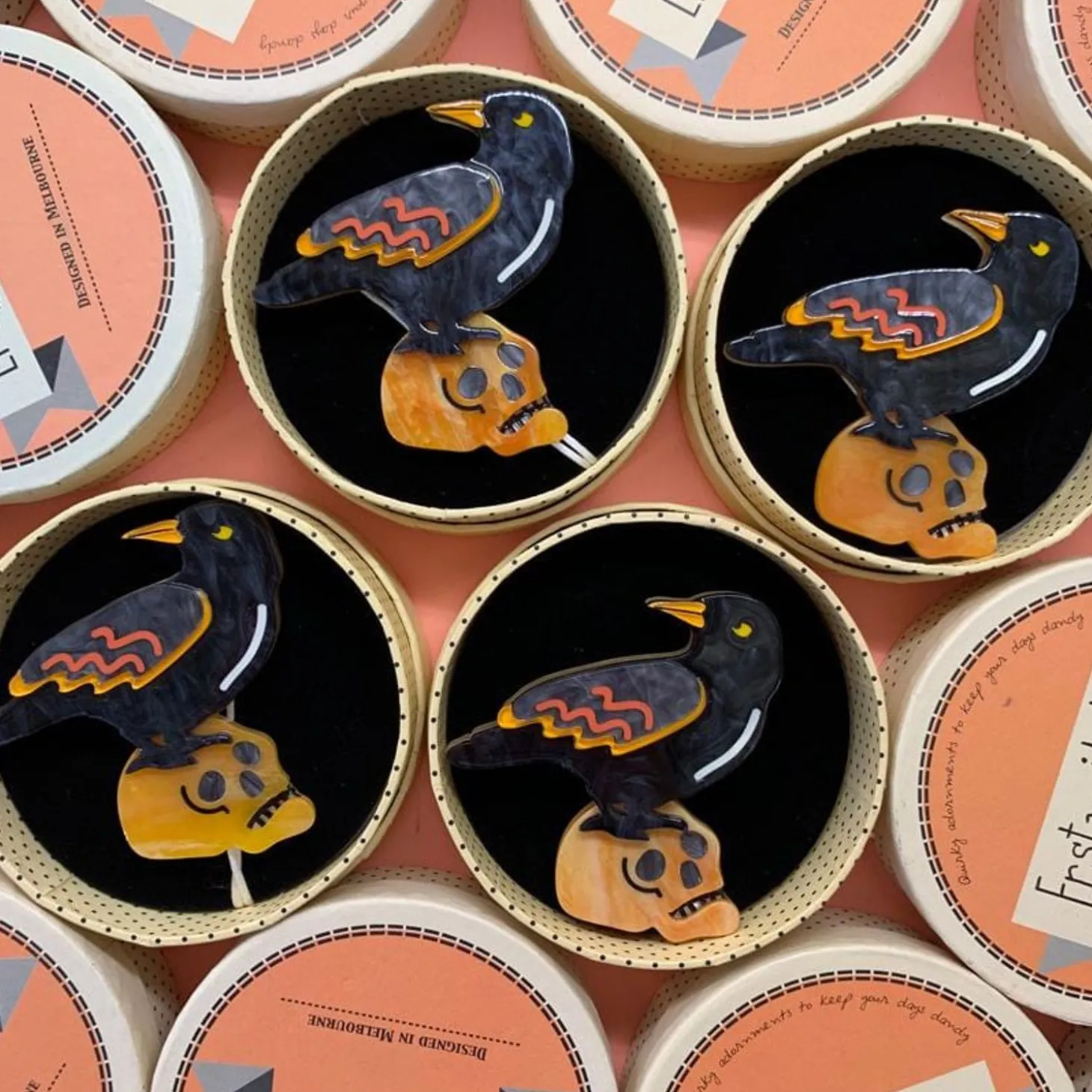 Raven Mad Brooch
