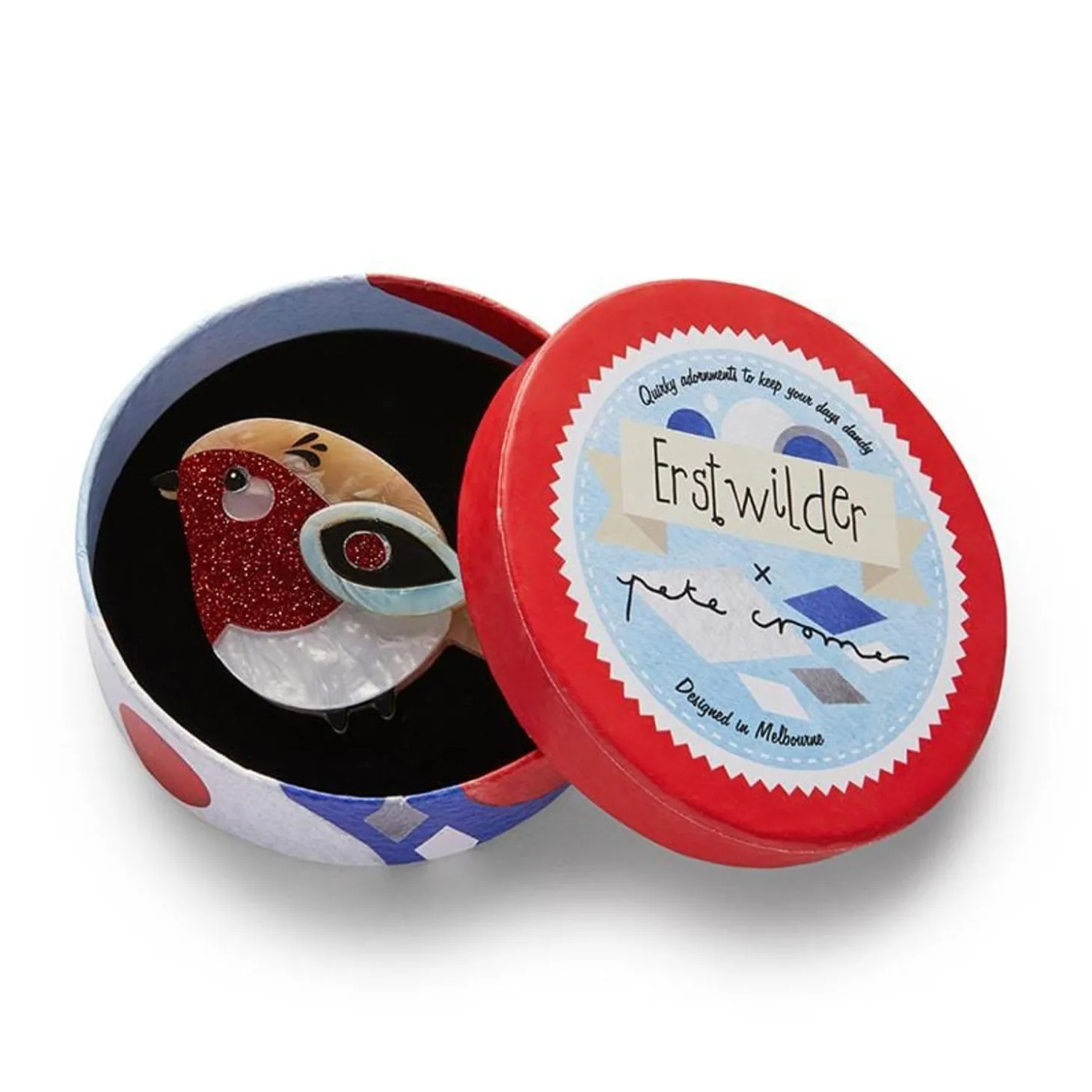 Red Robbin Brooch