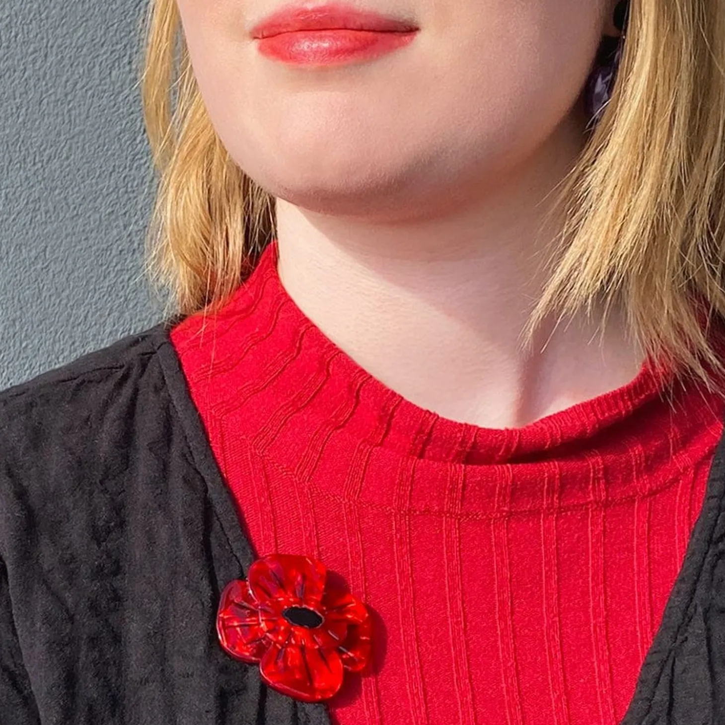 Remembrance Poppy Brooch