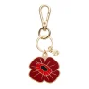 Remembrance Poppy Enamel Key Ring